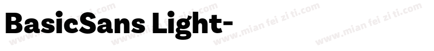 BasicSans Light字体转换